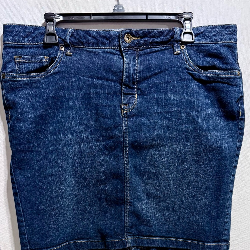 Sonoma Blue Pencil Skirt Knee-Length Casual